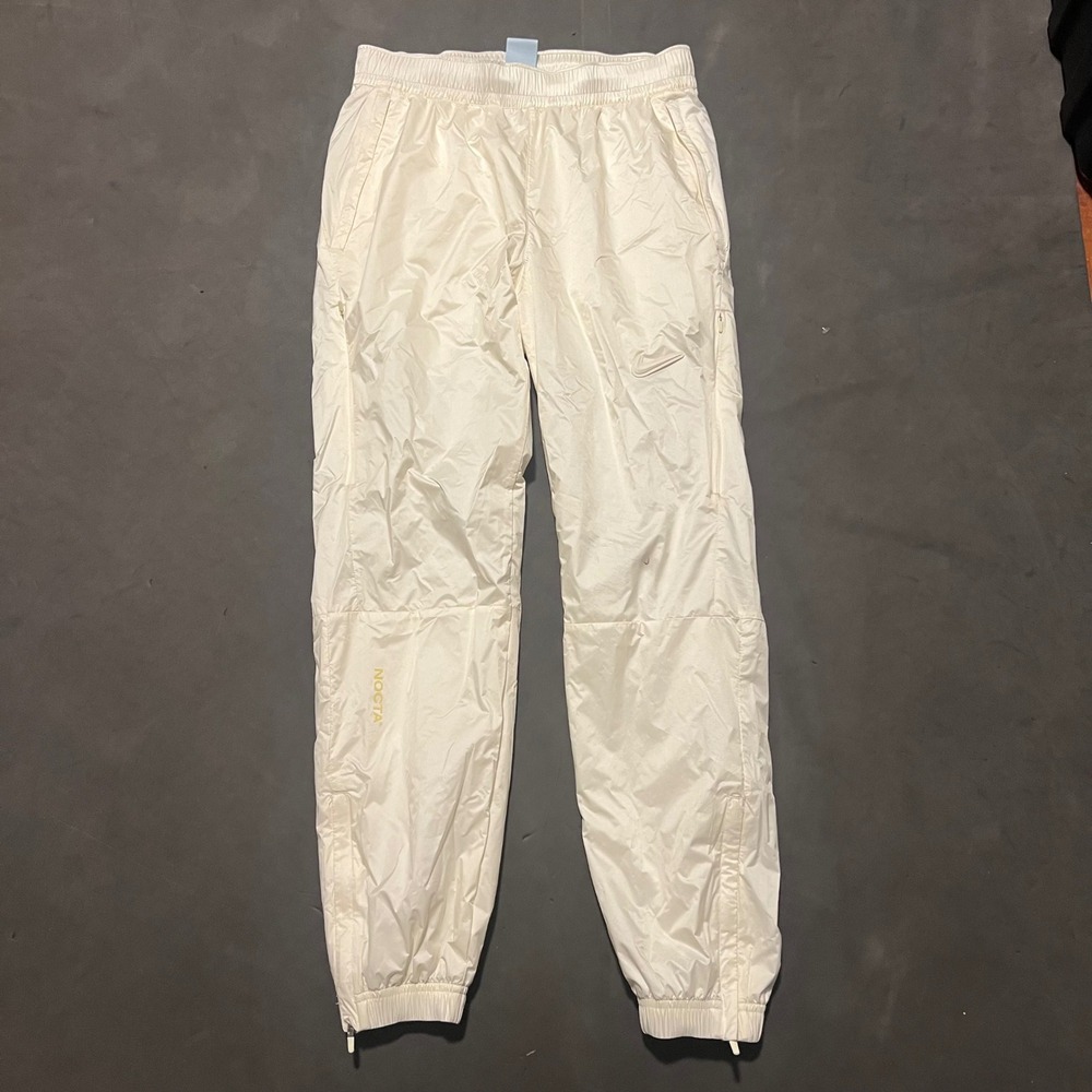 Nike‎ x Nocta Men's Sail White Woven Track Pants Size XS Golf Windbreaker